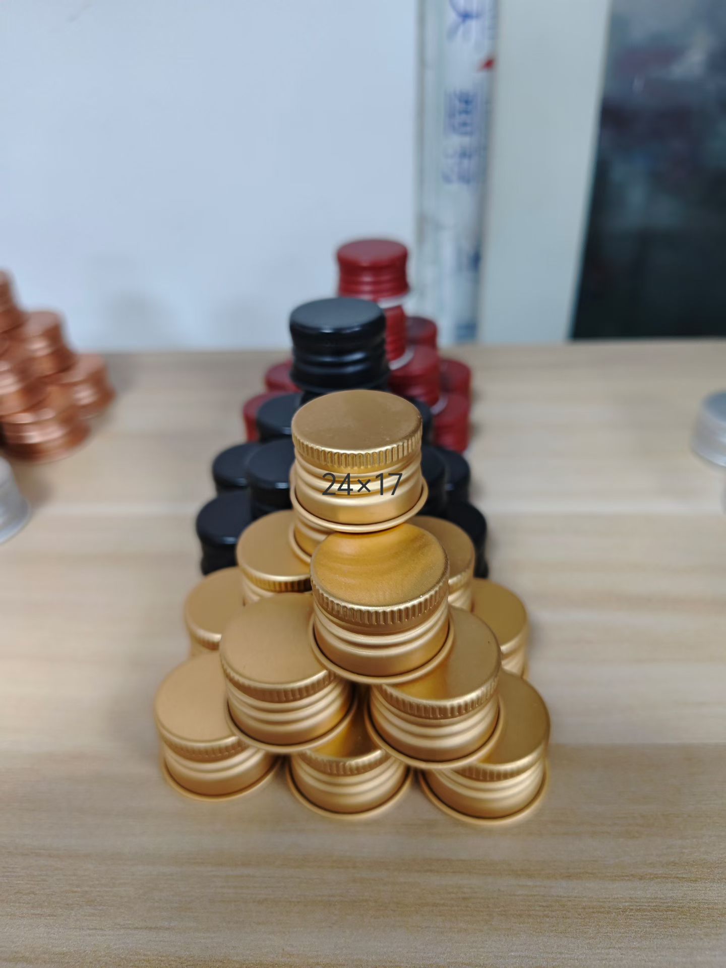 Plastic bottles, glass bottles, aluminum bottle caps