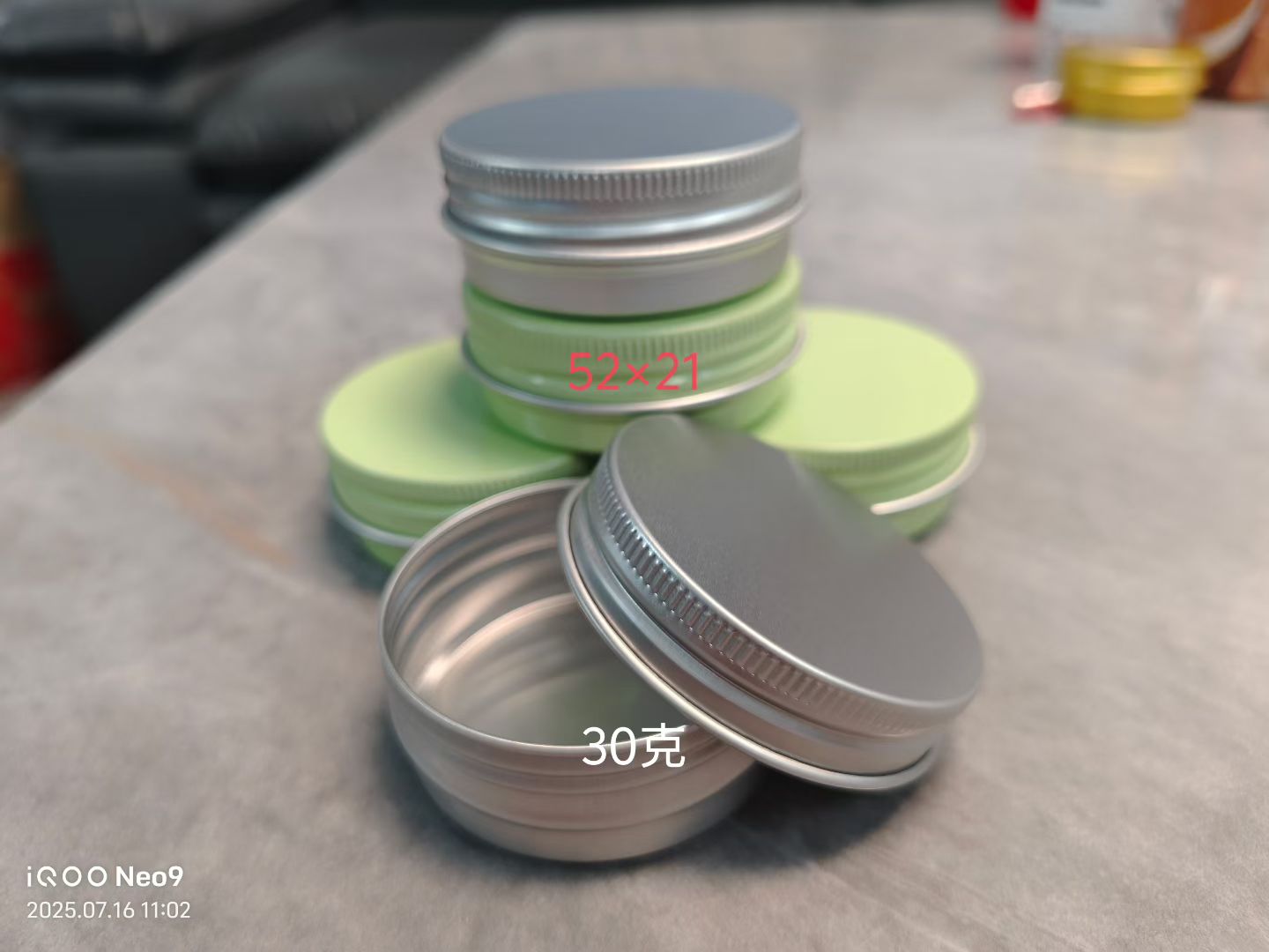 Round storage aluminum box